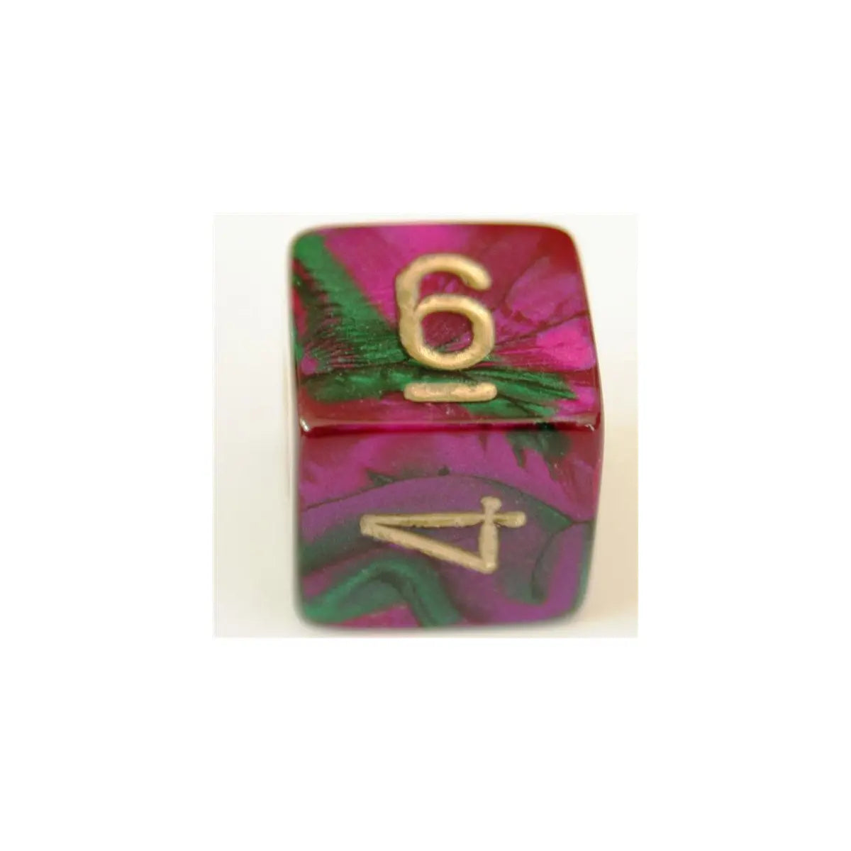 Chessex Gemini Green-Purple W6