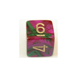 Chessex Gemini Green-Purple W6