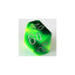 Chessex Gemini Green-Yellow W10-0