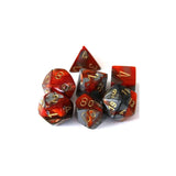 Chessex Chessex Gemini Orange-Steel Set