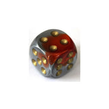 Chessex Chessex Gemini Orange-Steel W6 16mm