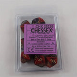 Chessex Chessex Gemini purple-red 10 x W10 Set