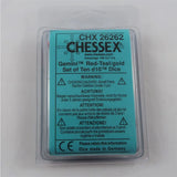 Chessex Gemini red-teal 10 x W10 Set