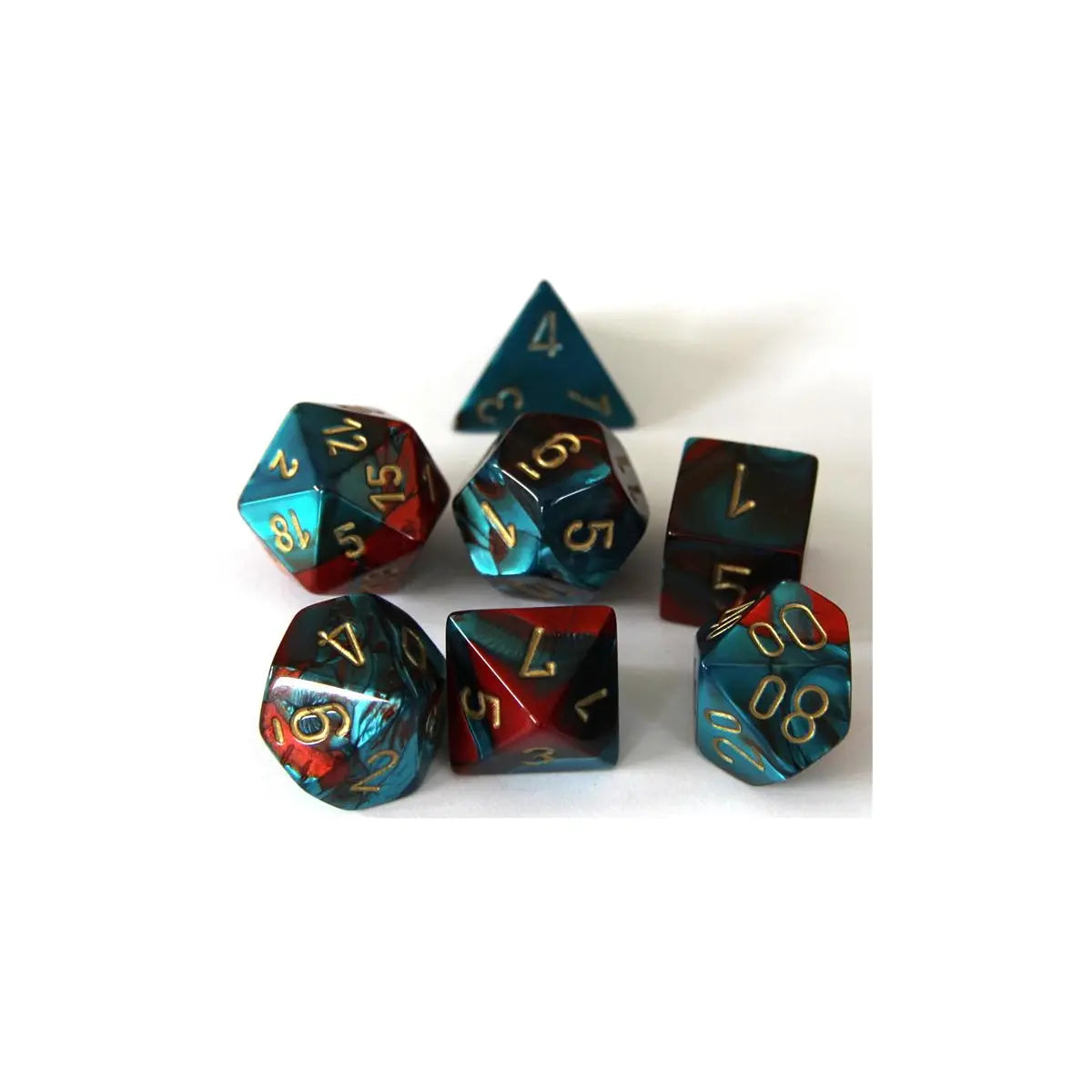 Chessex Gemini Red-Teal Set