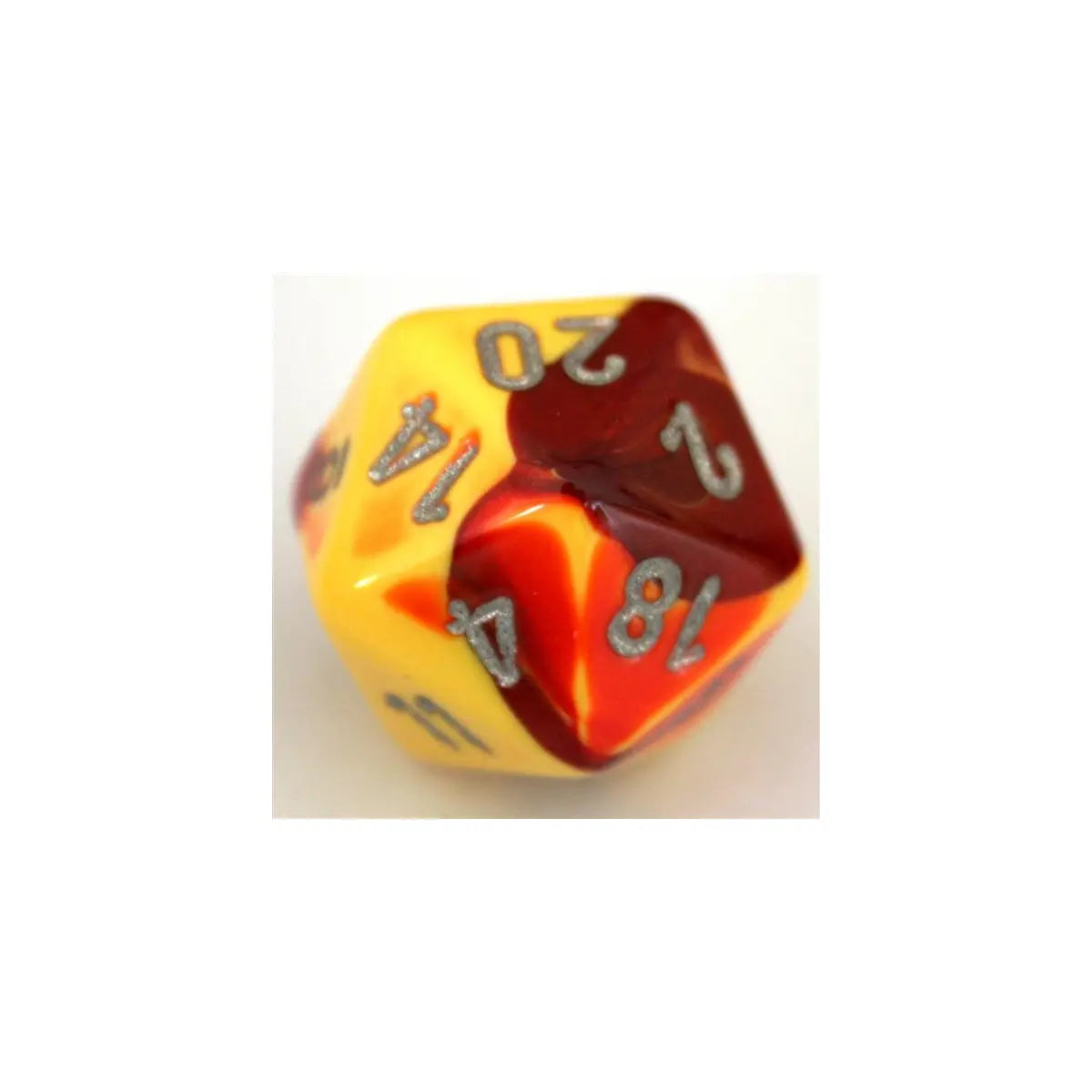 Chessex Gemini Red-Yellow W20