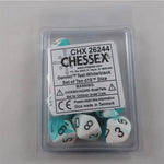 Chessex Chessex Gemini teal-white 10 x W10 Set