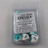 Chessex Chessex Gemini teal-white 10 x W10 Set