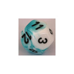 Chessex Gemini Teal-White W12