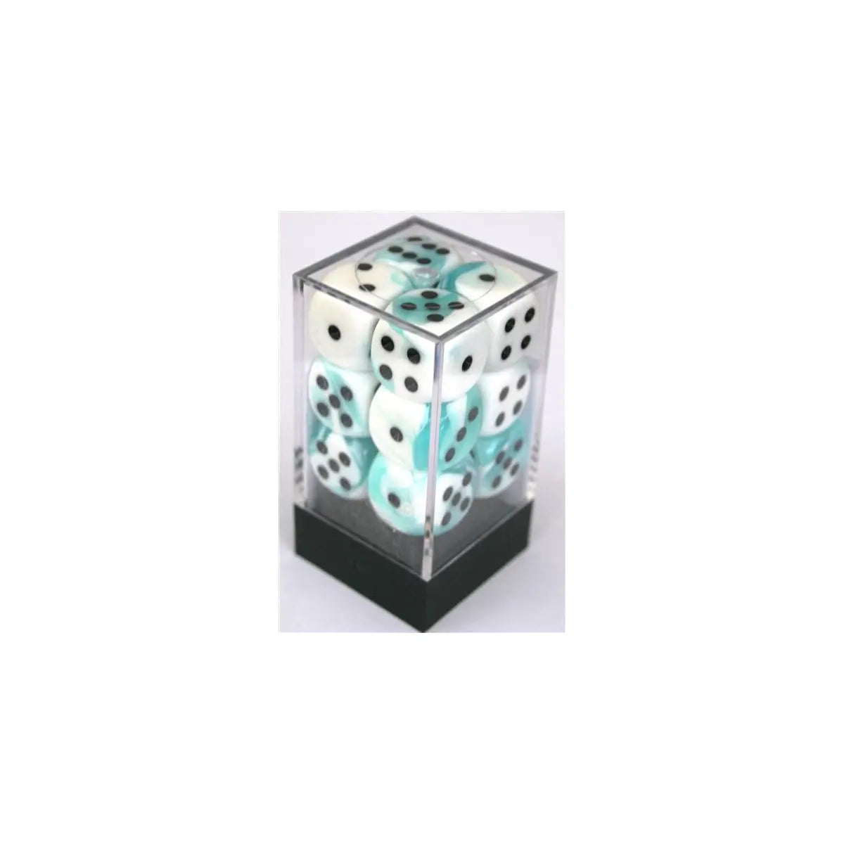 Chessex Gemini Teal-White W6 16mm Set