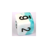Chessex Chessex Gemini Teal-White W6