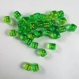 Chessex Chessex Gemini translucent green-teal/yellow 12mm Set