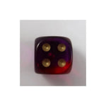 Chessex Chessex Gemini translucent red-violet/gold W6 12mm