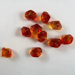 Chessex Chessex Gemini translucent red-yellow/gold 10 x W10 Set
