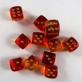 Chessex Chessex Gemini translucent red-yellow/gold W6 16mm Set
