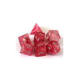Chessex Ghostly Glow Pink/silver Set
