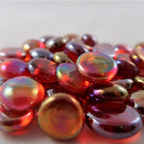 Chessex Chessex Glasspielsteine Crystal Red Iridized
