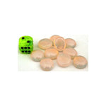 Chessex Chessex Glasspielsteine Pink Opal
