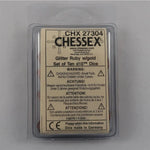 Chessex Chessex Glitter ruby/gold 10 x W10 Set