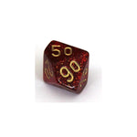 Chessex Chessex Glitter ruby/gold W10-0