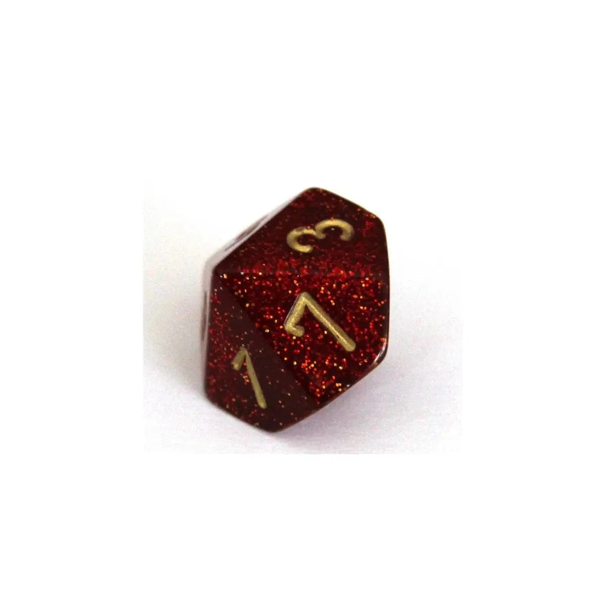 Chessex Chessex Glitter ruby/gold W10