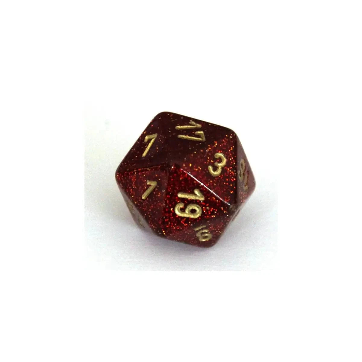 Chessex Chessex Glitter ruby/gold W20