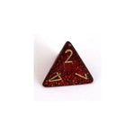 Chessex Glitter ruby/gold W4