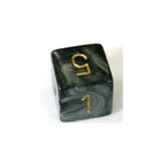 Chessex Lustrous Black/Gold W6
