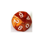 Chessex Lustrous Bronze/White W10