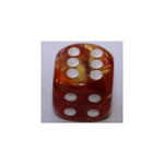 Chessex Lustrous Bronze/White W6 16mm