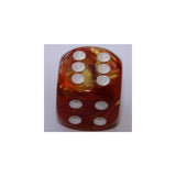 Chessex Lustrous Bronze/White W6 16mm
