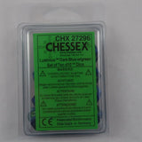 Chessex Chessex Lustrous Dark Blue/Green 10 x W10 Set