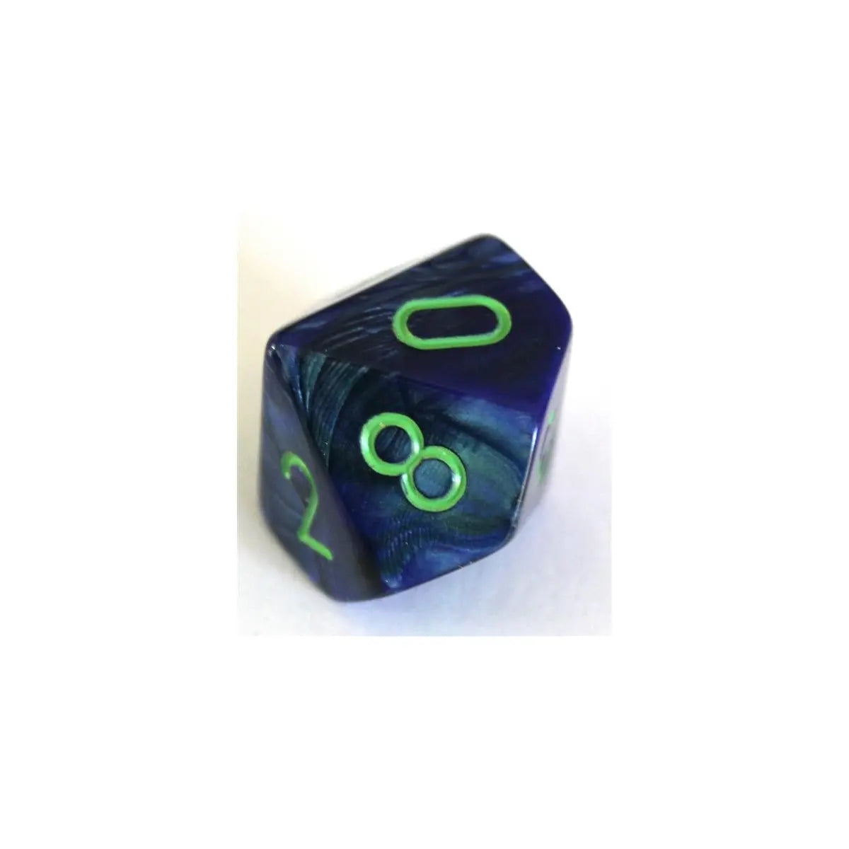 Chessex Lustrous Dark Blue/Green W10