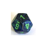 Chessex Chessex Lustrous Dark Blue/Green W12