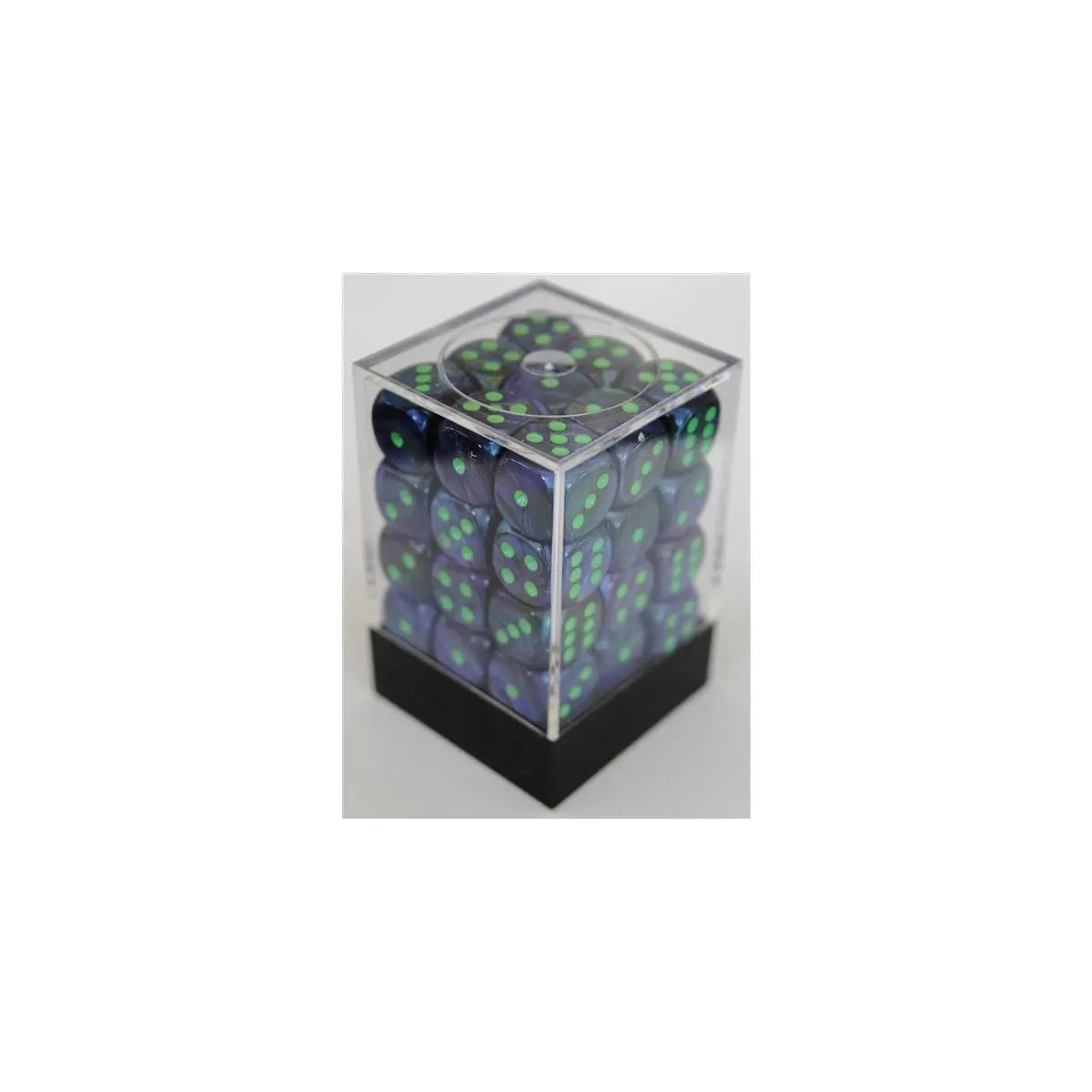Chessex Lustrous Dark Blue/Green W6 12mm Set