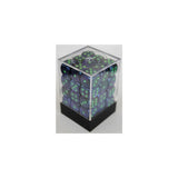 Chessex Lustrous Dark Blue/Green W6 12mm Set