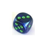 Chessex Chessex Lustrous Dark Blue/Green W6 12mm