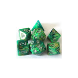 Chessex Chessex Lustrous Green/Silver Set