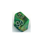 Chessex Chessex Lustrous Green/Silver W10-0