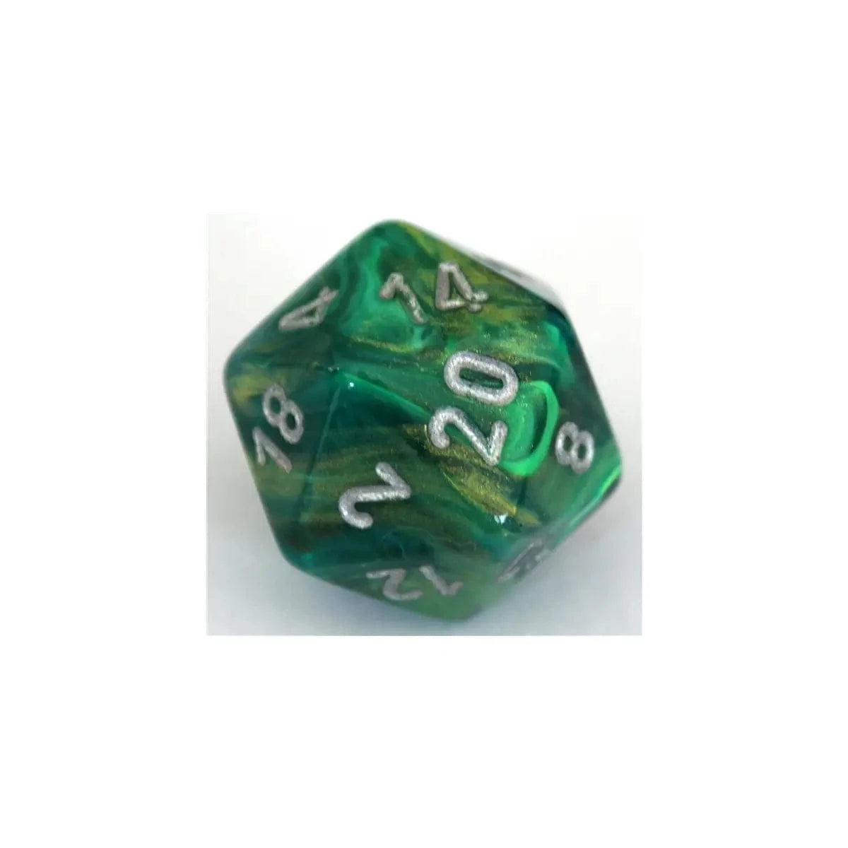 Chessex Chessex Lustrous Green/Silver W20