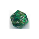 Chessex Chessex Lustrous Green/Silver W20