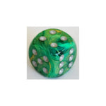 Chessex Chessex Lustrous Green/Silver W6 12mm