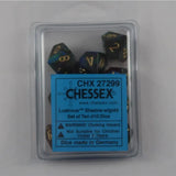 Chessex Chessex Lustrous Shadow/Gold 10 x W10 Set