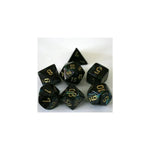 Chessex Chessex Lustrous Shadow/Gold Set