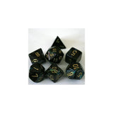 Chessex Chessex Lustrous Shadow/Gold Set