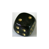 Chessex Chessex Lustrous Shadow/Gold W6 20mm