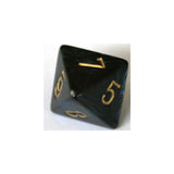 Chessex Lustrous Shadow/Gold W8