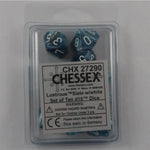 Chessex Chessex Lustrous Slate/white 10 x W10 Set