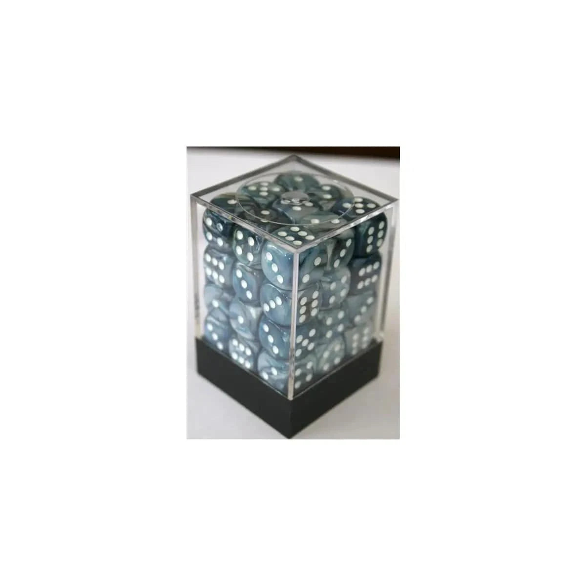 Chessex Chessex Lustrous Slate/White W6 12mm Set