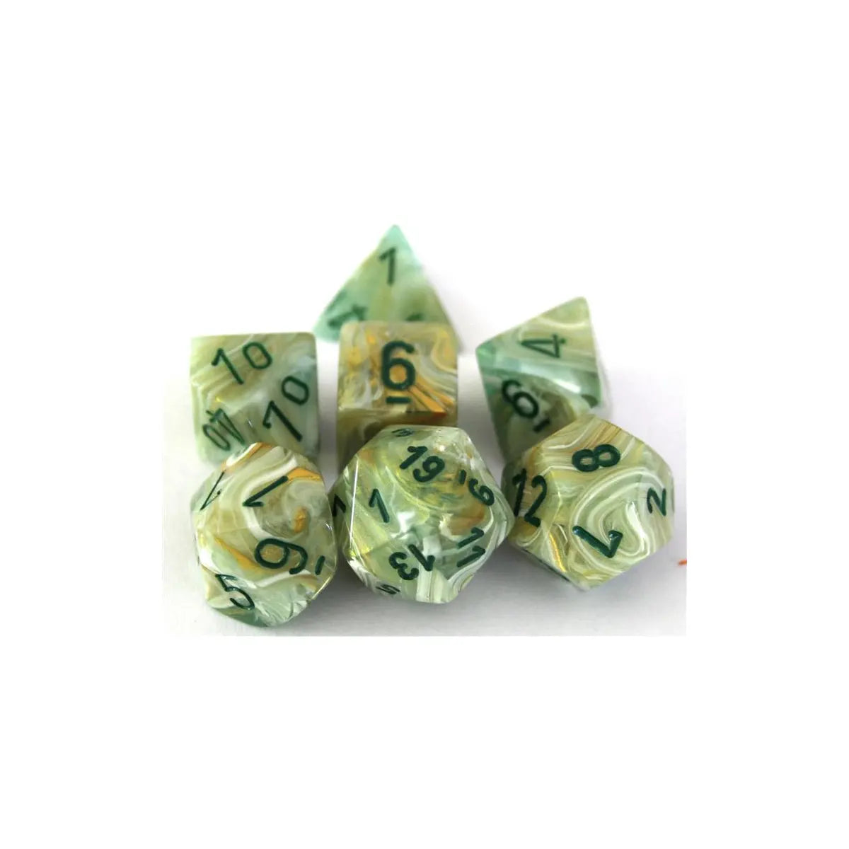 Chessex Marble Green/Dark Green Set