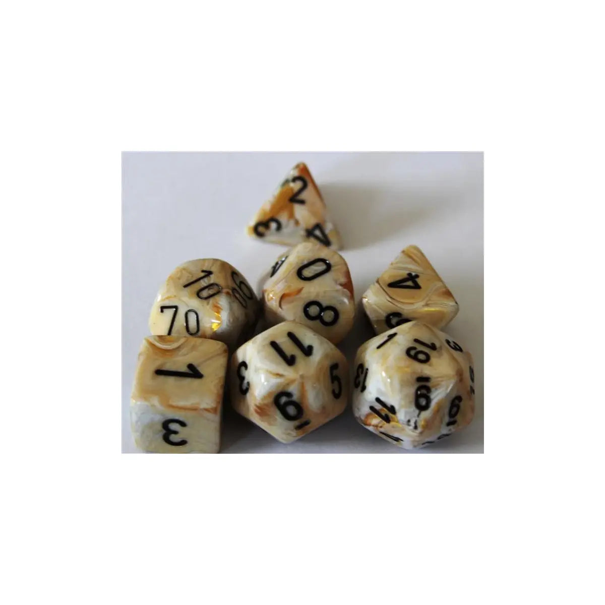 Chessex Marble Ivory Set